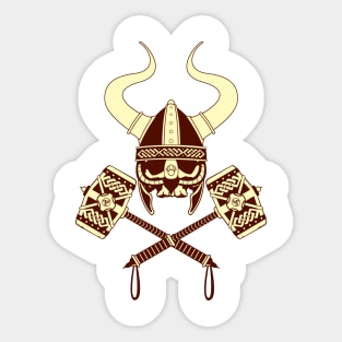 Viking skull v2 Sticker